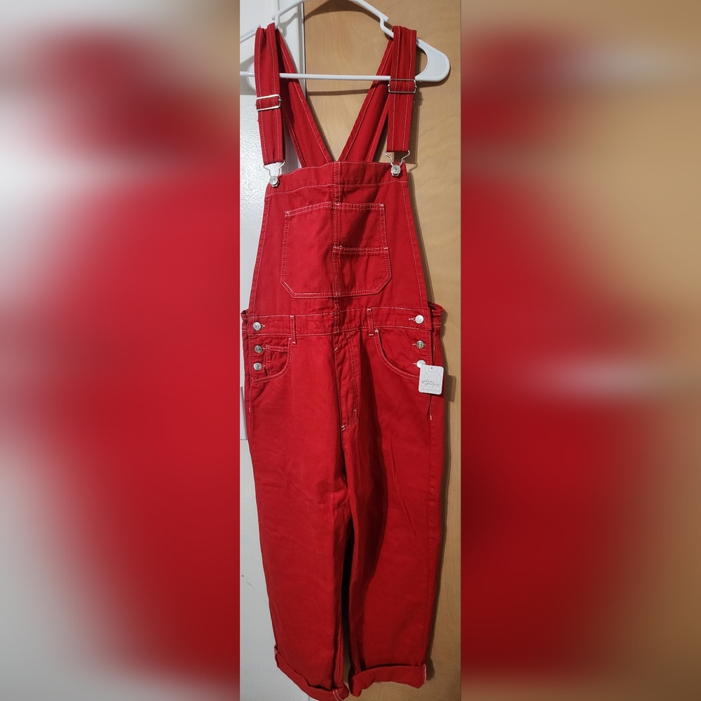 Free People Heart Eyes Ziggy Overalls